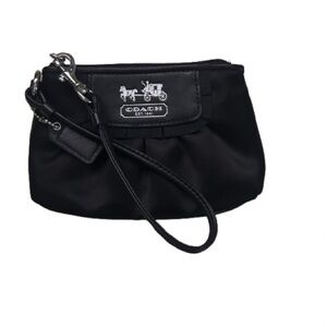 Coach Black Silk Wristlet